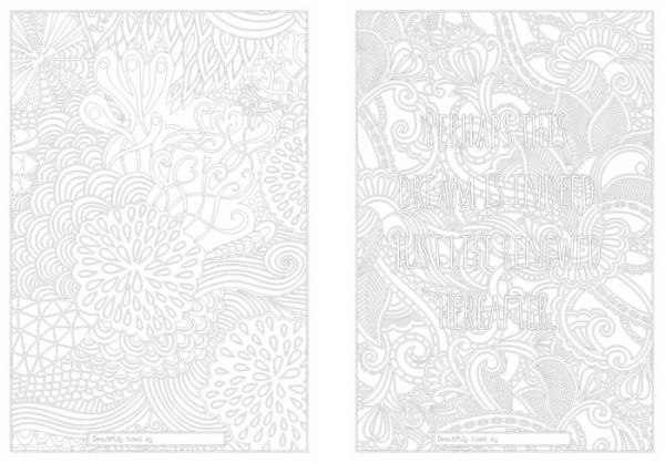 Adventures in Ink, Life Can Be Beautiful (Colouring Book): Large Format