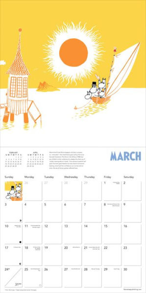 Moomin Wall Calendar Art Calendar By Tove Jansson Barnes Noble