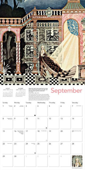 Art Deco Fairytales Wall Calendar 2024 (Art Calendar)