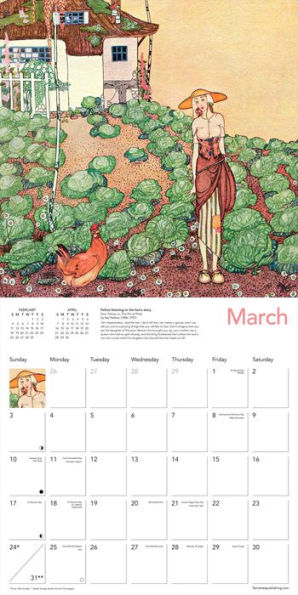 Art Deco Fairytales Wall Calendar 2024 (Art Calendar)