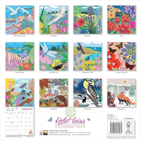 Kate Heiss Wall Calendar 2024 (Art Calendar)