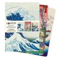 Title: Japanese Woodblocks Set of 3 Standard Notebooks, Author: Flame Tree Studio