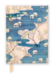 Alternative view 1 of Japanese Woodblock: Cottages with Rivers & Cherry Blossoms (Foiled Journal)
