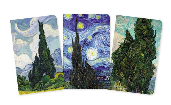 Vincent van Gogh: Cypresses Set of 3 Mini Notebooks