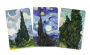 Alternative view 2 of Vincent van Gogh: Cypresses Set of 3 Mini Notebooks