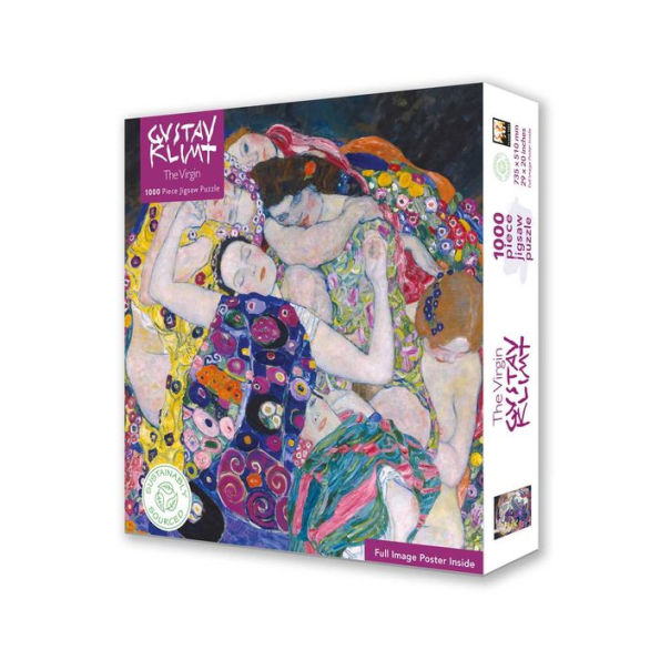 Adult Sustainable Jigsaw Puzzle Gustav Klimt: The Virgin: 1000-pieces. Ethical, Sustainable, Earth-friendly