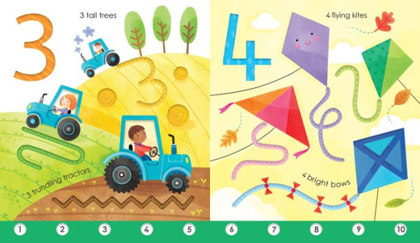 Fingertrail 123: A Kindergarten Readiness Book For Kids