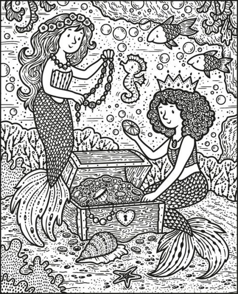 Mermaids Magic Painting Book