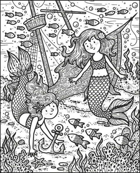 Mermaids Magic Painting Book