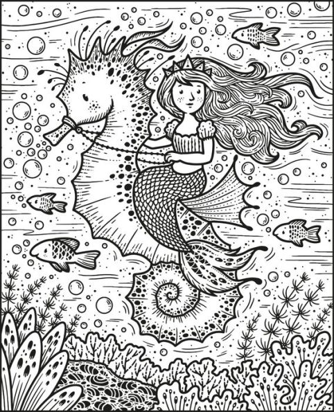 Mermaids Magic Painting Book