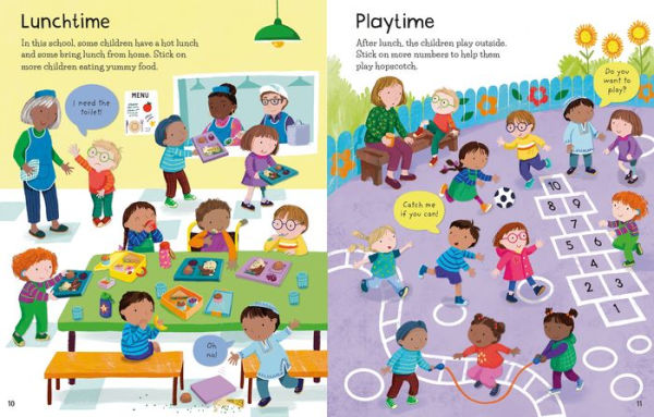 First Sticker Book Starting Kindergarten: A First Day of School Book for Kids