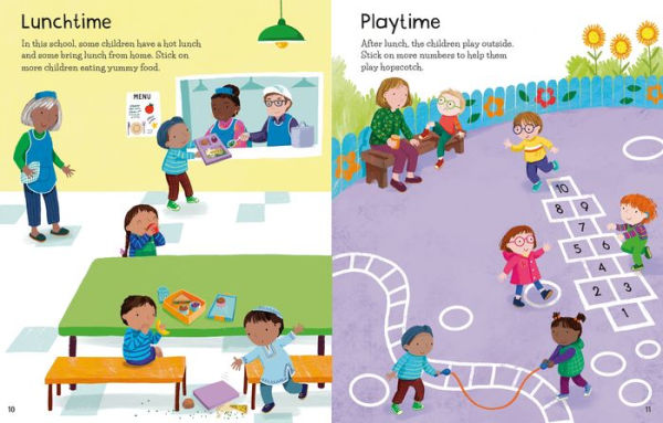 First Sticker Book Starting Kindergarten: A First Day of School Book for Kids