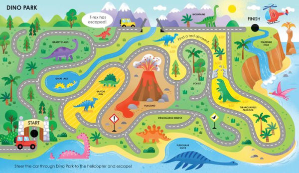 Fingertrail Dinosaur Mazes