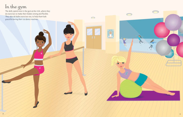 Sticker Dolly Dressing Ice Skaters