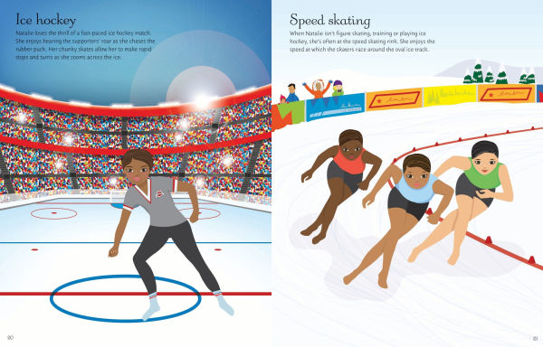 Sticker Dolly Dressing Ice Skaters