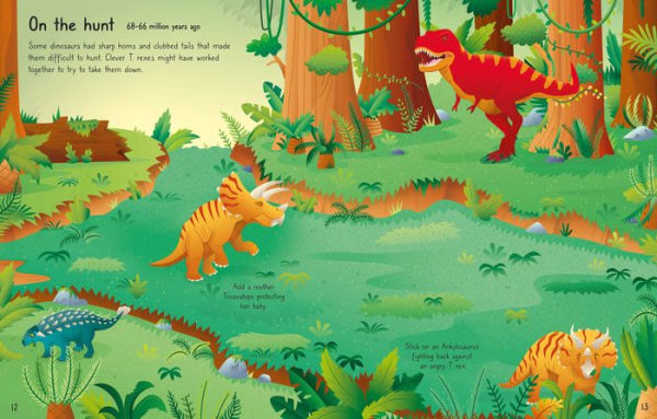 First Sticker Book T. Rex: and lots of other enormous dinosaurs