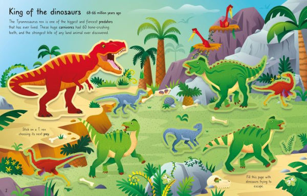 First Sticker Book T. Rex: and lots of other enormous dinosaurs