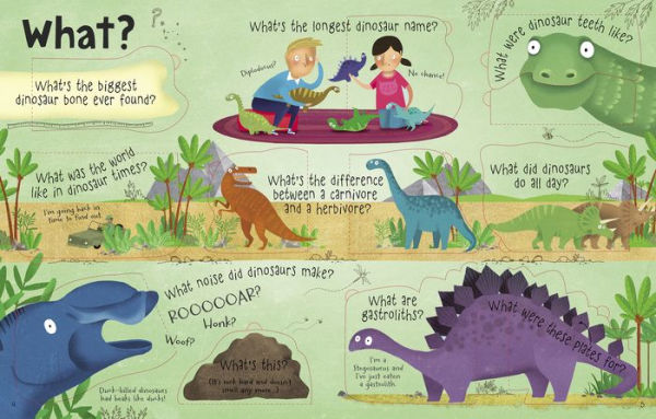 Lift-the-flap Questions and Answers about Dinosaurs