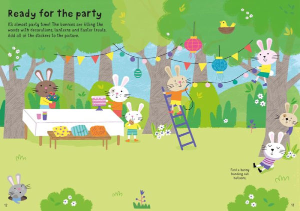 Little First Stickers Easter Bunnies: An Easter And Springtime Book For Kids