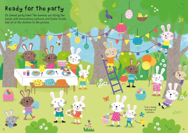 Little First Stickers Easter Bunnies: An Easter And Springtime Book For Kids