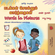Title: Words in Pictures - My Day (Tamil English Bilingual Children's Book), Author: Kidkiddos Books