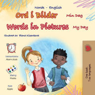 Title: Words in Pictures - My Day (Norwegian English Bilingual Children's Book), Author: Kidkiddos Books