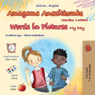 Title: Words in Pictures - My Day (Zulu English Bilingual Children's Book), Author: Kidkiddos Books