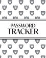XL Large Print Password Tracker (Lock Shield Gray): 8x10 450+ Alphabetical Password Logbook for Easy Organization; Perfect for Seniors with its 16 pt Font!