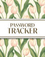 XL Large Print Password Tracker (Pink Tulips): 8x10 450+ Alphabetical Password Logbook for Easy Organization; Perfect for Seniors with its 16 pt Font!