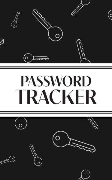 Password Tracker (Black Keys): 6"x9" Hardcover Alphabetical Password Logbook for Easy Organization