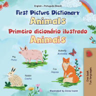 Title: First Picture Dictionary - Animals (English Portuguese Brazilian Bilingual Children's Book), Author: Kidkiddos Books