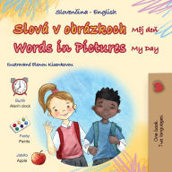 Title: Words in Pictures - My Day (Slovak English Bilingual Children's Book), Author: Kidkiddos Books