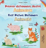 Title: First Picture Dictionary - Animals (French English Bilingual Children's Book), Author: Kidkiddos Books