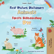Title: First Picture Dictionary - Animals (English Danish Bilingual Children's Book), Author: Kidkiddos Books