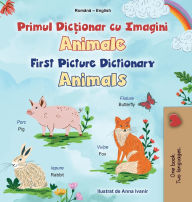 Title: First Picture Dictionary - Animals (Romanian English Bilingual Children's Book), Author: Kidkiddos Books