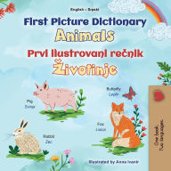 Title: First Picture Dictionary - Animals (English Serbian Bilingual Children's Book - Latin Alphabet), Author: Kidkiddos Books