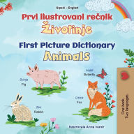 Title: First Picture Dictionary - Animals (Serbian English Bilingual Children's Book - Latin Alphabet), Author: Kidkiddos Books