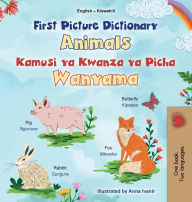 Title: First Picture Dictionary - Animals (English Swahili Bilingual Children's Book), Author: Kidkiddos Books