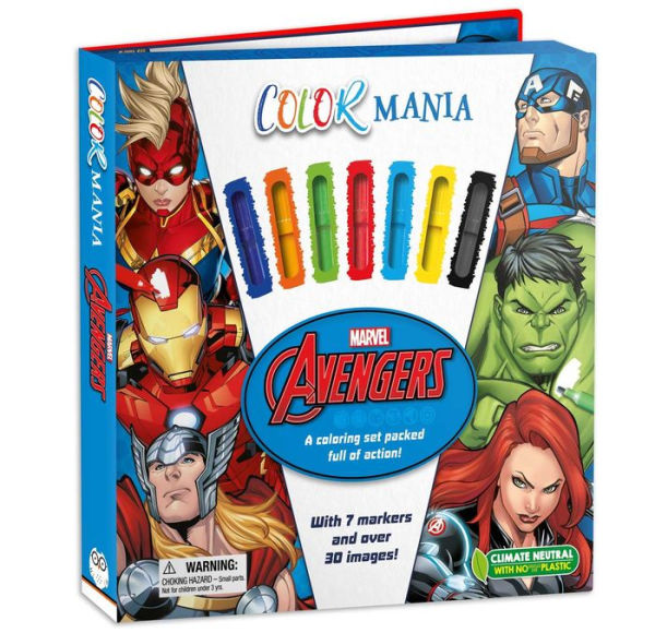 Marvel: Avengers: with 7 Felt Tip Pens and 30 Pages of Coloring