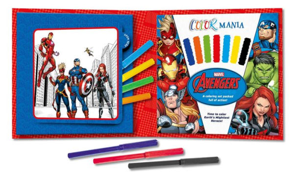 Marvel: Avengers: with 7 Felt Tip Pens and 30 Pages of Coloring