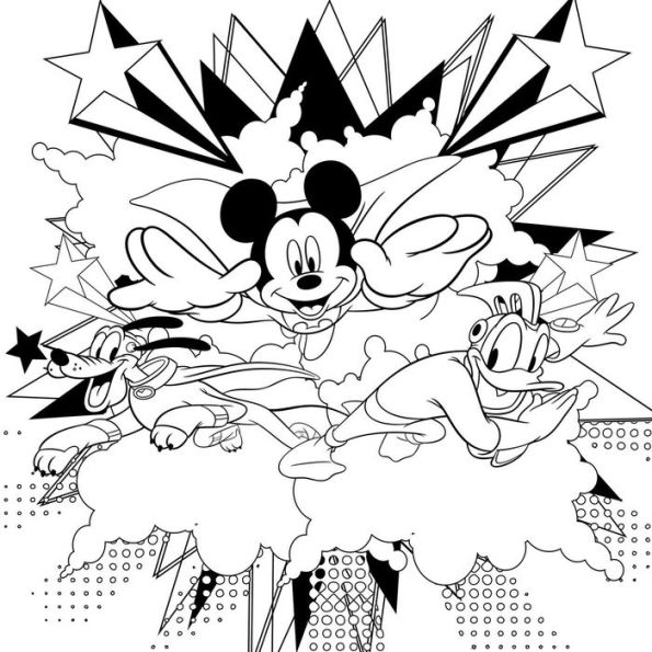 Disney: Mickey and Friends: with 7 Felt Tip Pens and 30 Pages of Coloring