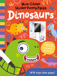 Title: Wipe-Clean Sticker Funny Faces Dinosaurs, Author: Rob Abbott