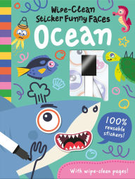 Title: Wipe-Clean Sticker Funny Faces Ocean, Author: Rob Abbott