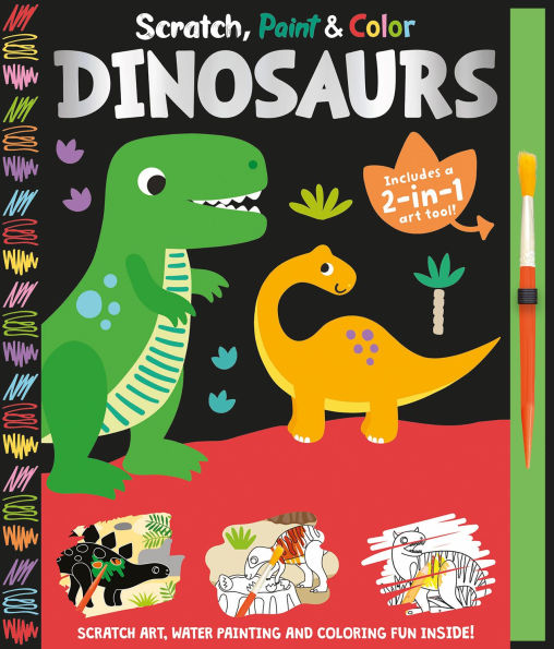 Scratch, Paint & Color Dinosaurs