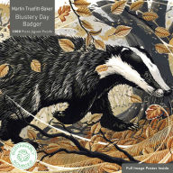 Title: Adult Sustainable Jigsaw Puzzle Martin Truefitt-Baker: Blustery Day Badger: 1000-pieces. Ethical, Sustainable, Earth-friendly, Author: Flame Tree Studio