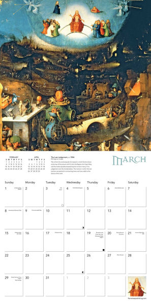 The Weird Art of Hieronymus Bosch Wall Calendar 2026 (Art Calendar)