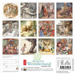 Alternative view 2 of British Library: Alice's Adventures in Wonderland Mini Wall Calendar 2026 (Art Calendar)