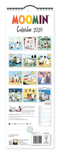 Moomin Slim Calendar 2026 (Art Calendar)