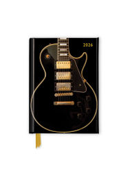 Title: Black Gibson Guitar 2026 Luxury Pocket Diary Planner - Week to View, Author: Flame Tree Studio