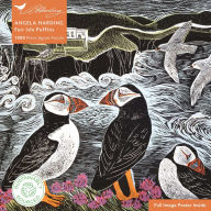 Title: Adult Sustainable Jigsaw Puzzle Angela Harding: Fair Isle Puffins: 1000-pieces. Ethical, Sustainable, Earth-friendly, Author: Flame Tree Studio